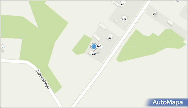 Zawady, Zawady, 44b, mapa Zawady