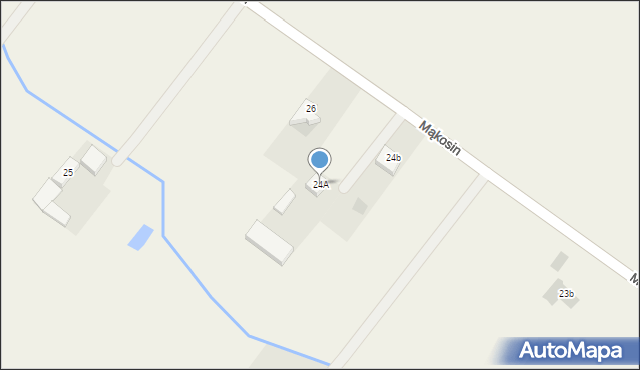 Zawady, Zawady, 24A, mapa Zawady