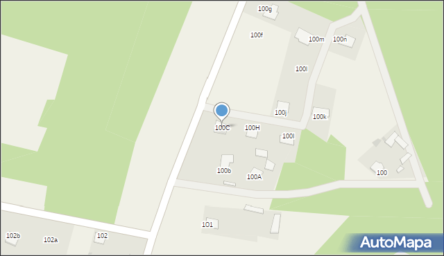 Zawady, Zawady, 100C, mapa Zawady