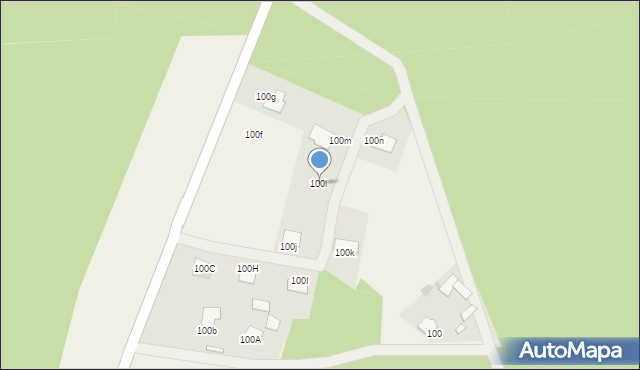 Zawady, Zawady, 100l, mapa Zawady