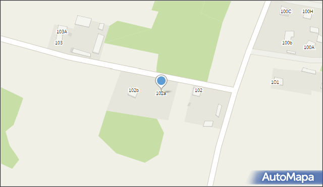 Zawady, Zawady, 102a, mapa Zawady