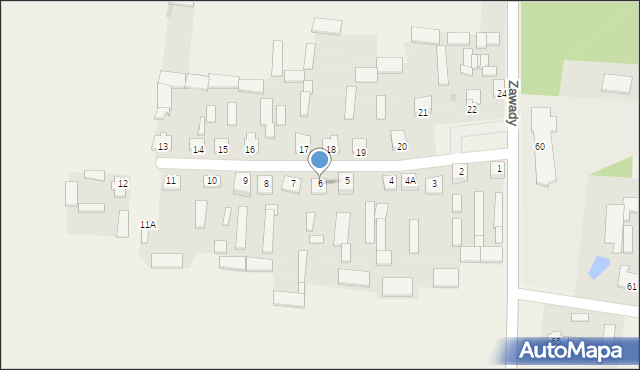 Zawady, Zawady, 6, mapa Zawady