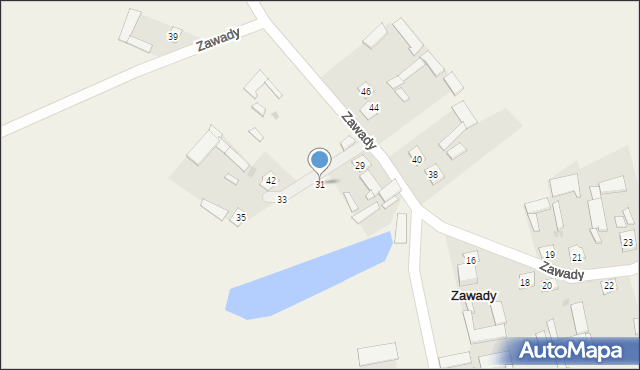 Zawady, Zawady, 31, mapa Zawady