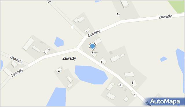Zawady, Zawady, 6, mapa Zawady