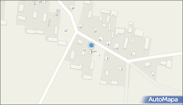 Zawady, Zawady, 9, mapa Zawady