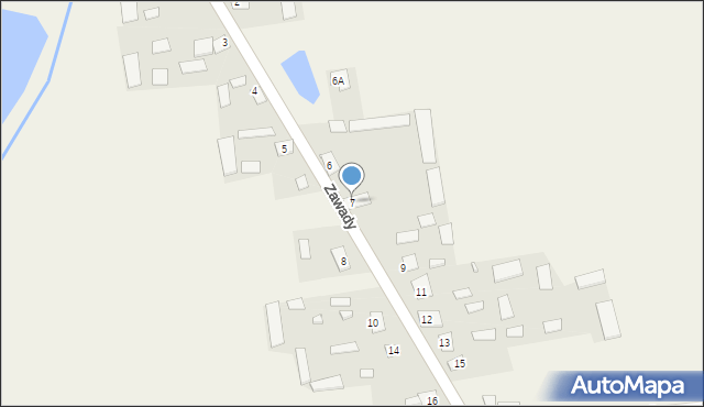 Zawady, Zawady, 7, mapa Zawady