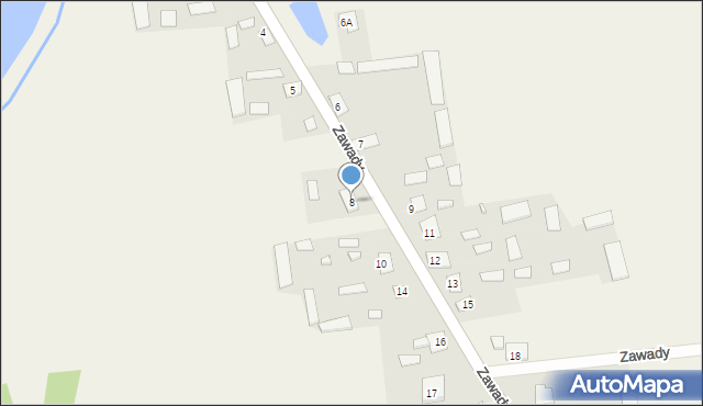 Zawady, Zawady, 8, mapa Zawady