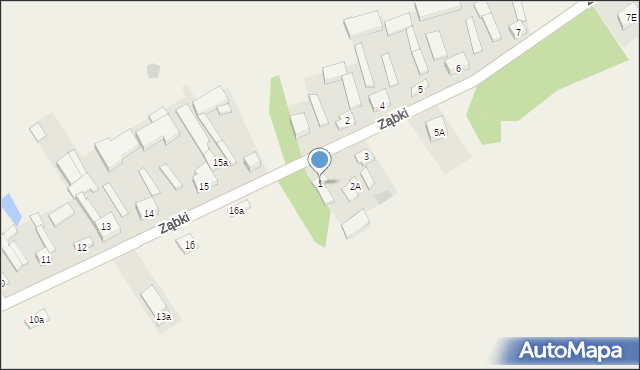 Zawady, Zawady, 1, mapa Zawady