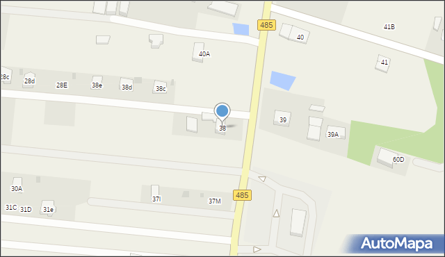 Zawady, Zawady, 38, mapa Zawady