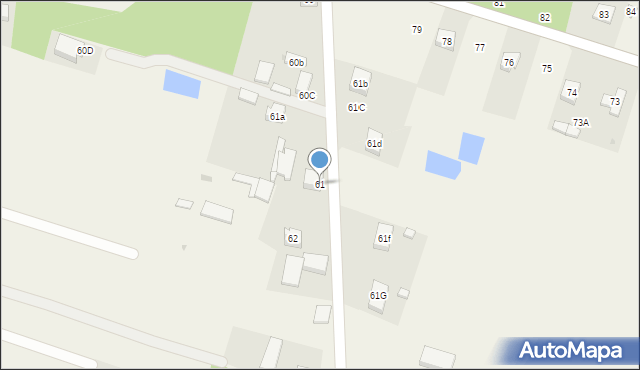 Zawady, Zawady, 61, mapa Zawady