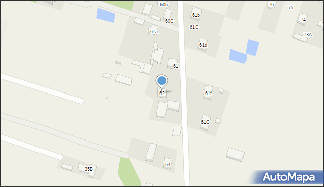 Zawady, Zawady, 62, mapa Zawady