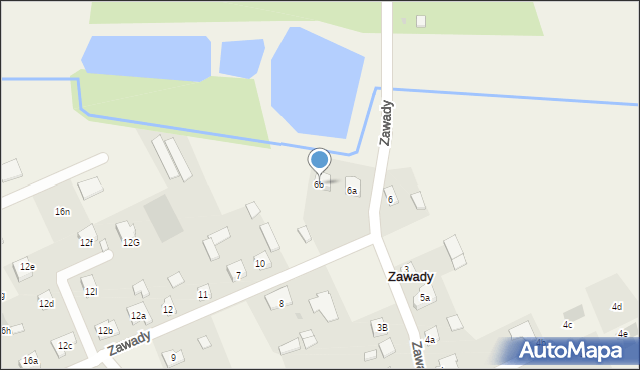 Zawady, Zawady, 6b, mapa Zawady
