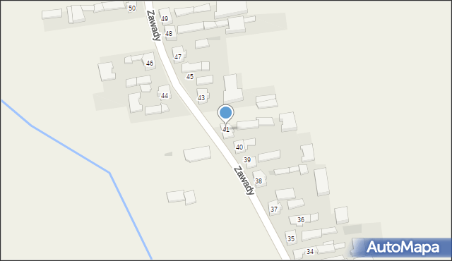 Zawady, Zawady, 41, mapa Zawady