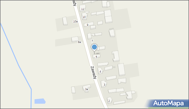Zawady, Zawady, 6, mapa Zawady