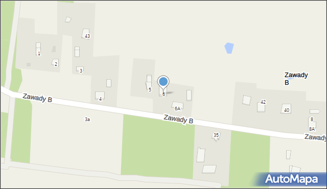 Zawady B, Zawady B, 6, mapa Zawady B