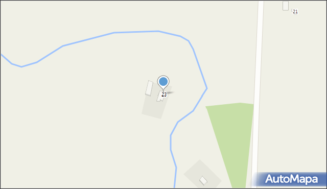 Zawady Oleckie, Zawady Oleckie, 23, mapa Zawady Oleckie