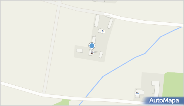 Zawady Stare, Zawady Stare, 25, mapa Zawady Stare