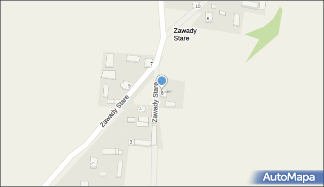 Zawady Stare, Zawady Stare, 6, mapa Zawady Stare