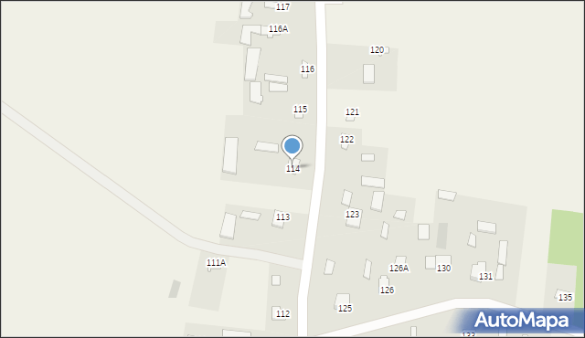 Zawalów, Zawalów, 114, mapa Zawalów