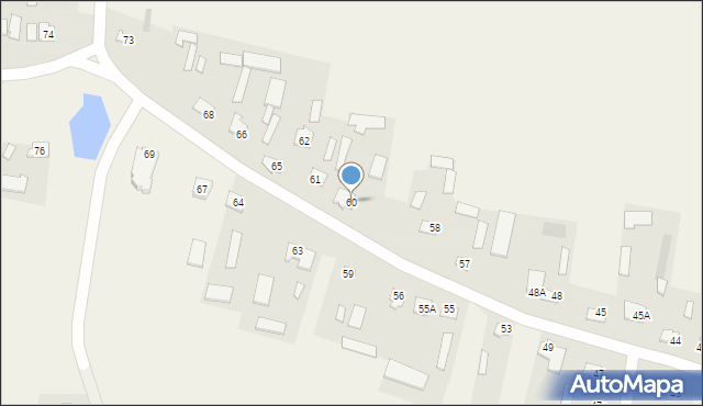 Zawalów, Zawalów, 60, mapa Zawalów