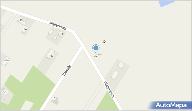 Zawały, Zawały, 3C, mapa Zawały