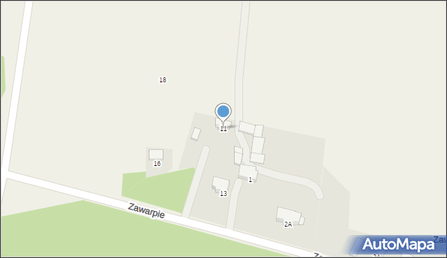 Zawarpie, Zawarpie, 11, mapa Zawarpie