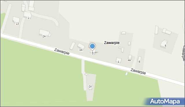 Zawarpie, Zawarpie, 3, mapa Zawarpie