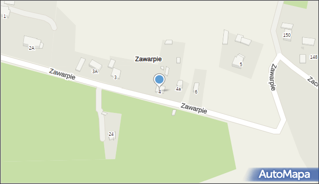 Zawarpie, Zawarpie, 4, mapa Zawarpie