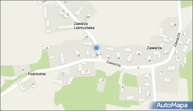 Zawarża, Zawarża, 19, mapa Zawarża