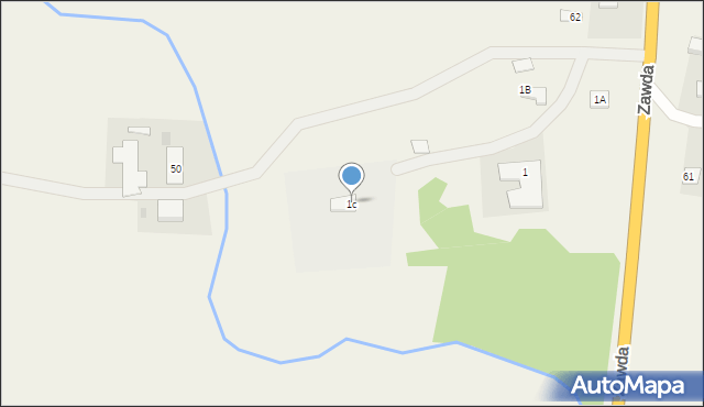 Zawda, Zawda, 1c, mapa Zawda