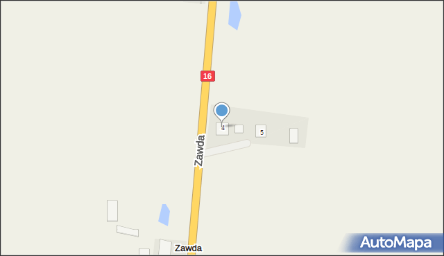 Zawda, Zawda, 4, mapa Zawda