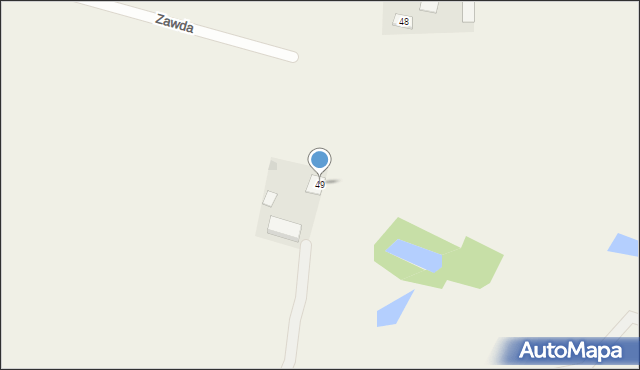 Zawda, Zawda, 49, mapa Zawda