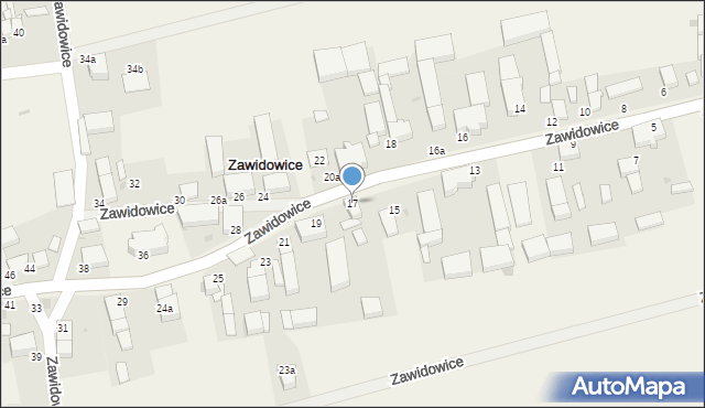 Zawidowice, Zawidowice, 17, mapa Zawidowice