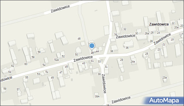 Zawidowice, Zawidowice, 46, mapa Zawidowice