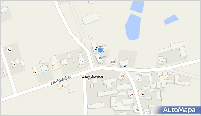 Zawidowice, Zawidowice, 16, mapa Zawidowice