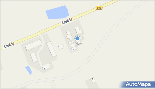 Zawidy, Zawidy, 5a, mapa Zawidy