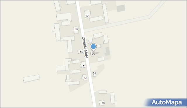 Zawidz Mały, Zawidz Mały, 30, mapa Zawidz Mały