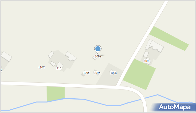 Zawieprzyce, Zawieprzyce, 109e, mapa Zawieprzyce