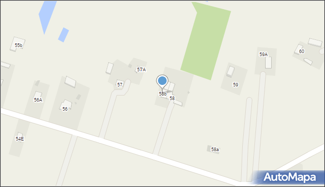 Zawieprzyce-Kolonia, Zawieprzyce-Kolonia, 58b, mapa Zawieprzyce-Kolonia