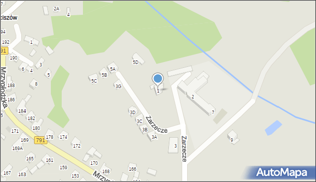 Zawiercie, Zarzecze, 1, mapa Zawiercie