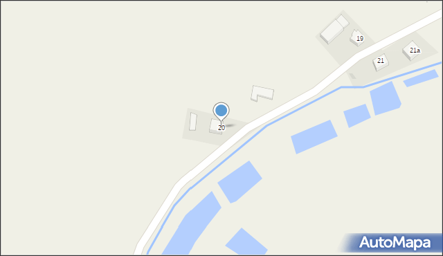 Zawierzbie, Zawierzbie, 20, mapa Zawierzbie