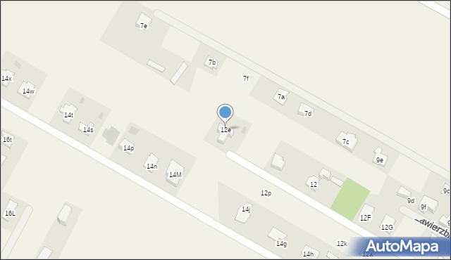 Zawierzbie, Zawierzbie, 12e, mapa Zawierzbie