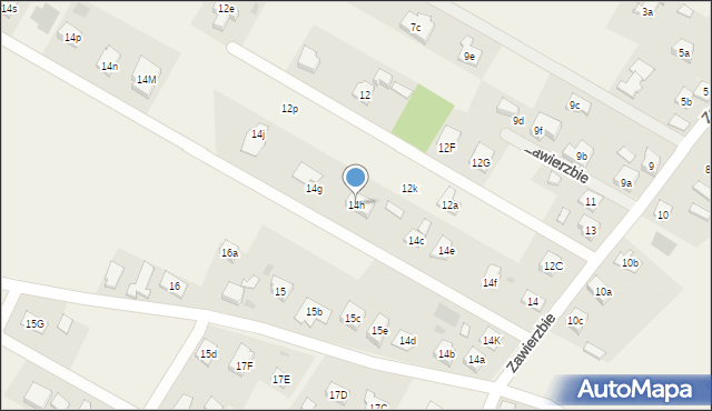 Zawierzbie, Zawierzbie, 14h, mapa Zawierzbie