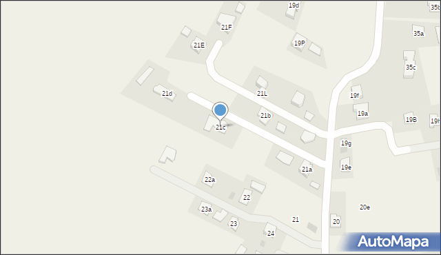 Zawierzbie, Zawierzbie, 21c, mapa Zawierzbie