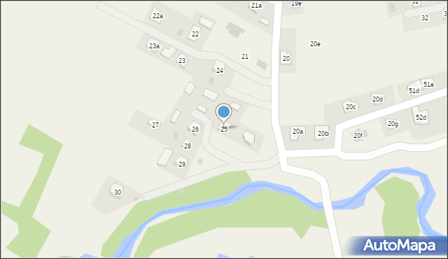 Zawierzbie, Zawierzbie, 25, mapa Zawierzbie