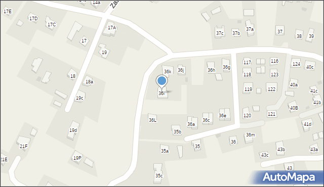 Zawierzbie, Zawierzbie, 36i, mapa Zawierzbie