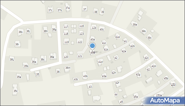 Zawierzbie, Zawierzbie, 40B, mapa Zawierzbie