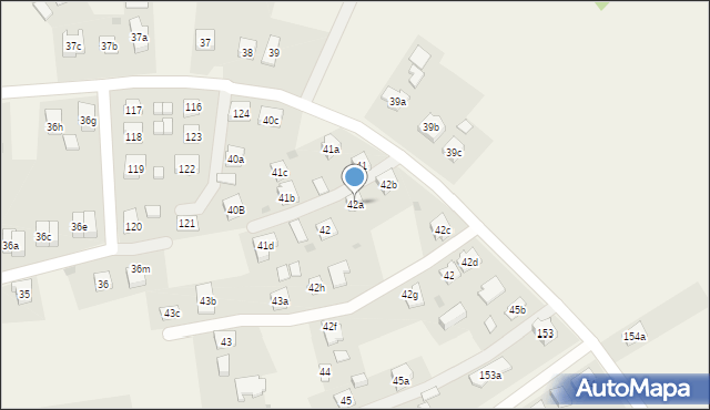 Zawierzbie, Zawierzbie, 42a, mapa Zawierzbie