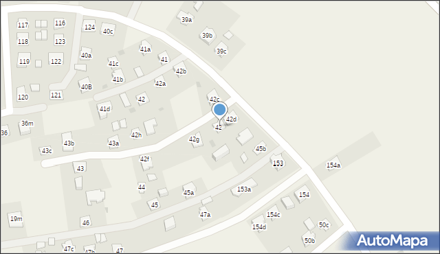 Zawierzbie, Zawierzbie, 42e, mapa Zawierzbie