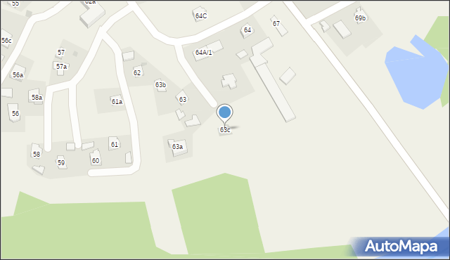 Zawierzbie, Zawierzbie, 63c, mapa Zawierzbie